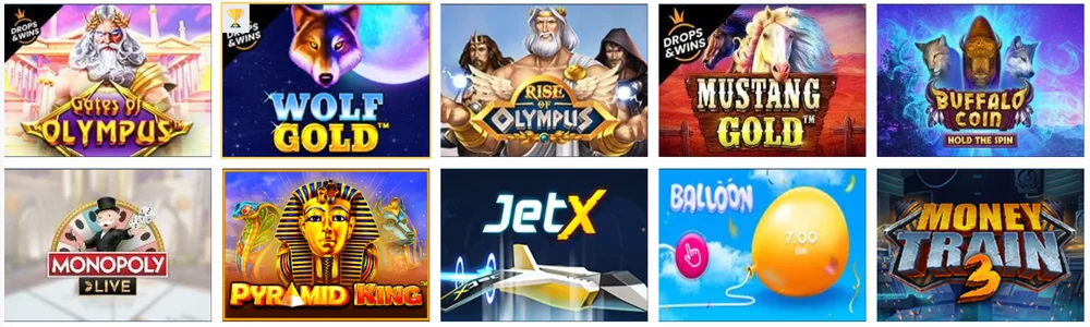 MrBet Casino oferuje bardzo szeroki wybór gier, w tym automaty i różnorodne gry stołowe. Kasyno współpracuje z czołowymi producentami gier, takimi jak NetEnt, World Match, Cryptologic (WagerLogic), Evolution Gaming, Betsoft, NextGen Gaming i innymi, co zapewnia dużą różnorodność w ofercie. Można grać zarówno na prawdziwe pieniądze, jak i w trybie demo.
