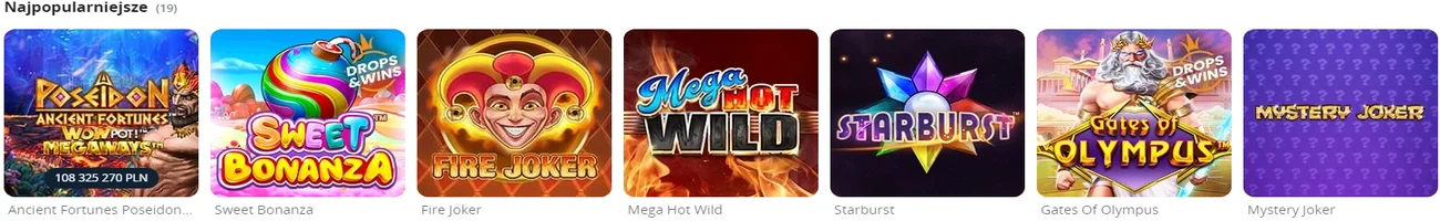Popularne gry w kasynie Betsson