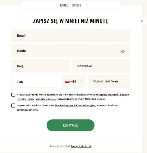 60 darmowych spinów