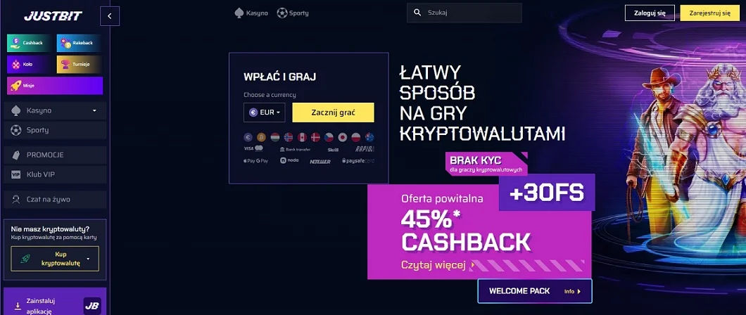 Recenzja kasyna Justbit