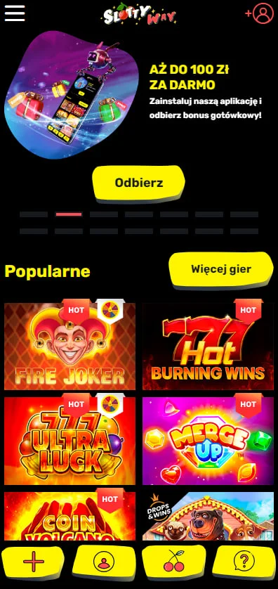 Mobilna wersja Slottyway