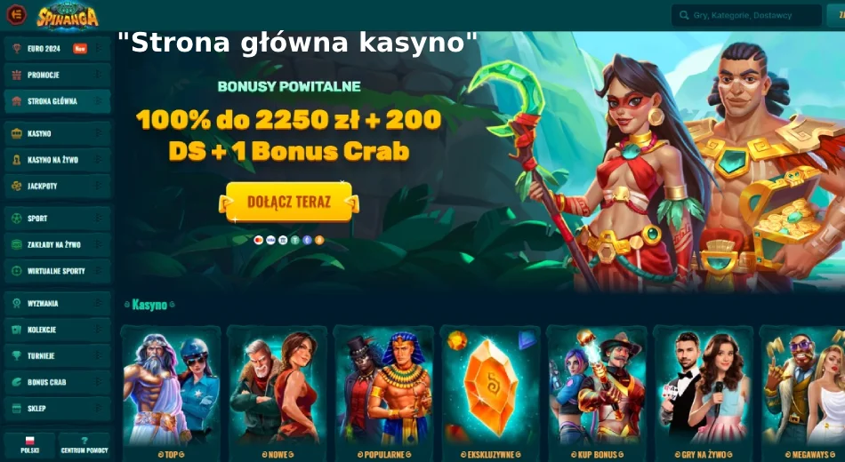 Główna strona Spinanga kasyno