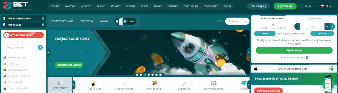 Strona główna 22Bet Casino