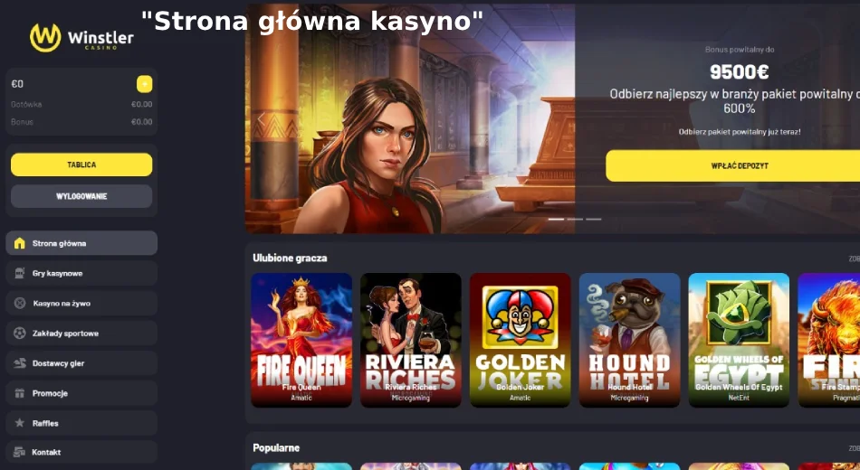 Główna strona Winstler kasyno