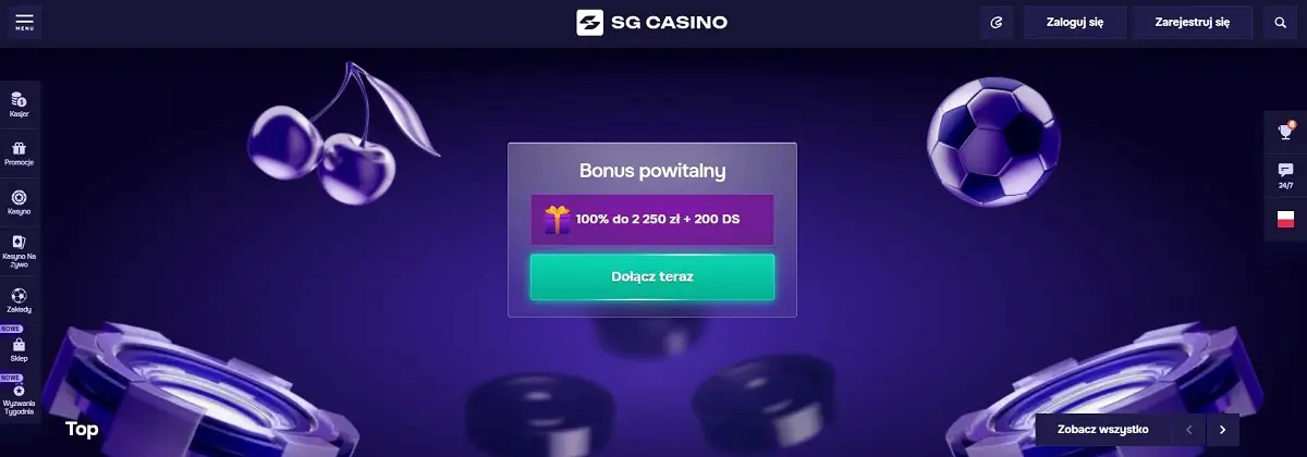 strona główna casino SG