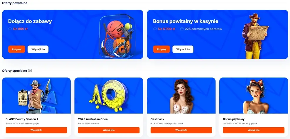 Bonusy w VulkanSpiele Casino