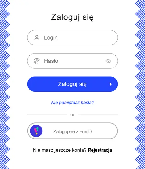 Formularz logowania do LibraBet Casino.